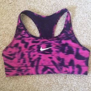 NIKE Dry Fit Purple Tie-Dye Sports Bra